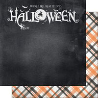 Scrapbook Customs - 12 x 12 Double Sided Paper - Into Halloween