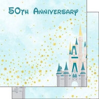 Scrapbook Customs - Magical Collection - 12 x 12 Double Sided Paper - 50th Anniversary Castle