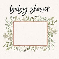 Scrapbook Customs - Baby Watercolor Collection - 12 x 12 Single Sided Paper - Milestones - Baby Shower