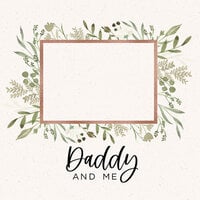 Scrapbook Customs - Baby Watercolor Collection - 12 x 12 Single Sided Paper - Milestones - Daddy and Me