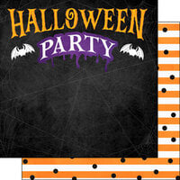 Scrapbook Customs - 12 x 12 Double Sided Paper - Halloween Party