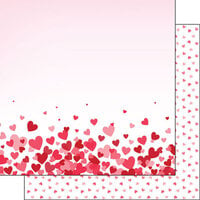 Scrapbook Customs - 12 x 12 Double Sided Paper - Valentine 02 - 01