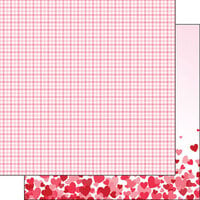 Scrapbook Customs - 12 x 12 Double Sided Paper - Valentine 02 - 03