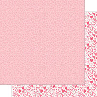Scrapbook Customs - 12 x 12 Double Sided Paper - Valentine 02 - 05