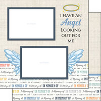 Scrapbook Customs - 12 x 12 Double Sided Paper - In Loving Memory Right Quick Page