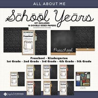 Scrapbook Customs - 12 x 12 Complete Kit - All About Me School Years Kit - 1