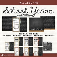 Scrapbook Customs - 12 x 12 Complete Kit - All About Me School Years Kit - 2