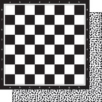 Scrapbook Customs - 12 x 12 Double Sided Paper - Chess