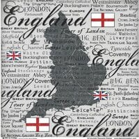Scrapbook Customs - World Collection - 12 x 12 Single Sided Paper - England