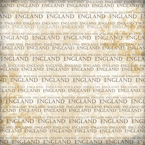 Scrapbook Customs - World Collection - England - 12 x 12 Paper - Explore Cream