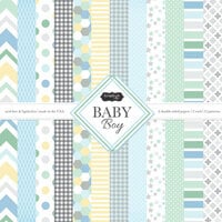 Scrapbook Customs - Baby Boy Collection - 12 x 12 Paper Pack