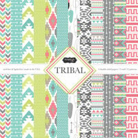 Scrapbook Customs - Tribal Collection - 12 x 12 Paper Pack