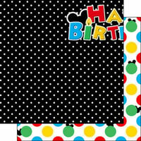 Scrapbook Customs - Inspired By Collection - 12 x 12 Double Sided Paper - Magical Birthday Left