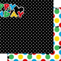 Scrapbook Customs - Inspired By Collection - 12 x 12 Double Sided Paper - Magical Birthday Right