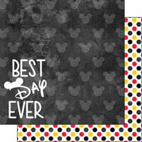 Scrapbook Customs - Magical Collection - 12 x 12 Double Sided Paper - Best Day Ever