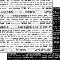 Scrapbook Customs - Sports Pride Collection - 12 x 12 Double Sided Paper - Bowling 02