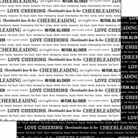 Scrapbook Customs - Sports Pride Collection - 12 x 12 Double Sided Paper - Cheerleading 02