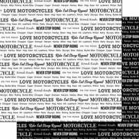 Scrapbook Customs - Sports Pride Collection - 12 x 12 Double Sided Paper - Motorcycle 02