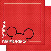 Scrapbook Customs - Magical Collection - 12 x 12 Double Sided Paper - Magical Memories Corner