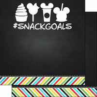 Scrapbook Customs - Magical Collection - 12 x 12 Double Sided Paper - Magical Snack Goals