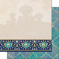 Scrapbook Customs - Inspired By Collection - 12 x 12 Double Sided Paper - Arabian Princess