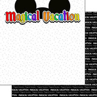 Scrapbook Customs - Inspired By Collection - 12 x 12 Double Sided Paper - Magical Vacation