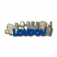 Scrapbook Customs - World Collection - Laser Cuts - London Word and Background