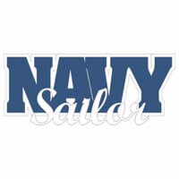 Scrapbook Customs - United States Military Collection - Laser Cuts - Navy Sailor Word