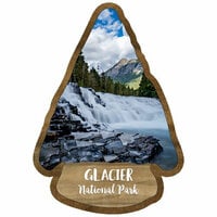 Scrapbook Customs - United States National Parks Collection - Laser Cuts - Watercolor - Glacier National Park