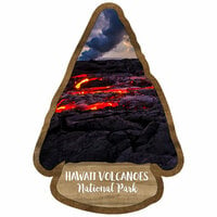 Scrapbook Customs - United States National Parks Collection - Laser Cuts - Watercolor - Hawaii Volcanoes National Park