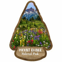 Scrapbook Customs - United States National Parks Collection - Laser Cuts - Watercolor - Mount Rainier National Park
