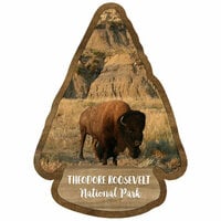 Scrapbook Customs - United States National Parks Collection - Laser Cuts - Watercolor - Theodore Roosevelt National Park