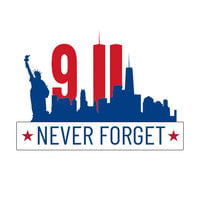 Scrapbook Customs - Sights Collection - Cardstock Stickers - September 11th Never Forget