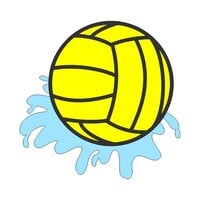Scrapbook Customs - Laser Cuts - Water Polo Ball with Splash