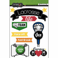 Scrapbook Customs - Lacrosse Life Collection - Doo Dads - Stickers