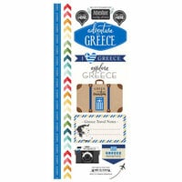 Scrapbook Customs - Adventure Collection - Cardstock Stickers - Greece