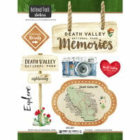 Scrapbook Customs - United States National Parks Collection - Cardstock Stickers - Death Valley Watercolor