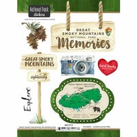 Scrapbook Customs - United States National Parks Collection - Cardstock Stickers - Great Smoky Mountains Watercolor