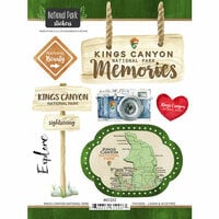 Scrapbook Customs - United States National Parks Collection - Cardstock Stickers - Kings Canyon Watercolor