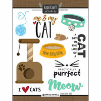 Scrapbook Customs - Cat Lovers Collection - Cardstock Stickers - Me and My Cat
