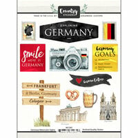 Scrapbook Customs - Cardstock Stickers - Germany Watercolor