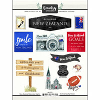 Scrapbook Customs - Cardstock Stickers - New Zealand Watercolor