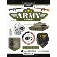 Scrapbook Customs - Military Collection - Cardstock Stickers - Army Occupation