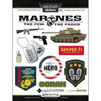 Scrapbook Customs - Military Collection - Cardstock Stickers - Marines Occupation