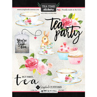Scrapbook Customs - Drinking Collection - Cardstock Stickers - I Love Tea