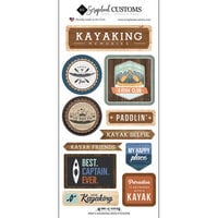 Scrapbook Customs - Life Is Better Collection - Cardstock Stickers - Kayaking