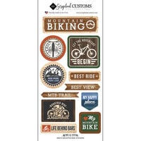 Scrapbook Customs - Life Is Better Collection - Cardstock Stickers - Mountain Biking