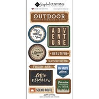 Scrapbook Customs - Life Is Better Collection - Cardstock Stickers - Outdoors