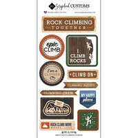 Scrapbook Customs - Life Is Better Collection - Cardstock Stickers - Rock Climbing