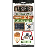 Scrapbook Customs - Cardstock Stickers - Lacrosse Wood